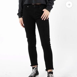 AGOLDE, SOPHIE HIGH RISE CROPPED JEANS